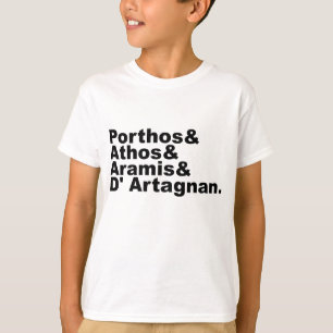 Vier Musketiers - Porthos Athos Aramis D'Artagnan T-shirt