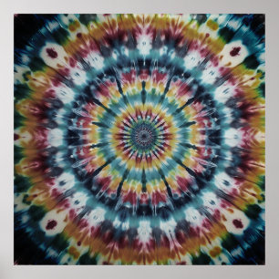 Vier Nationale Tye-Dye Dag met een Strakke Muur Poster