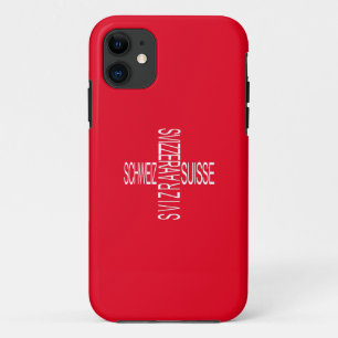 Vier nationale Zwitserse talen - Zwitserland iPhone 11 Hoesje
