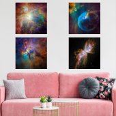 Vier Nebula foto's Muurkunst Sets (Woonkamer)