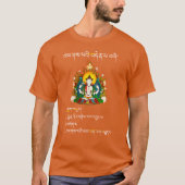 Vier Noble Truths Buddha-onderricht in het Tibetaa T-shirt (Voorkant)