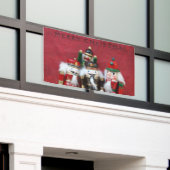 Vier nutcrackers groep spandoek (Buitenkant Gebouw)