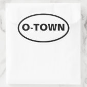 VIER Oakland "O-town" Ovale Sticker (Tas)
