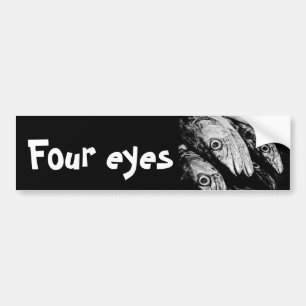 vier ogen bumpersticker