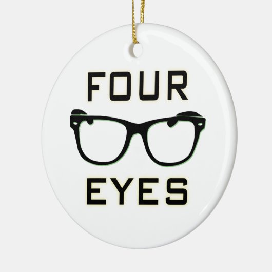 Vier ogen keramisch ornament (Links)