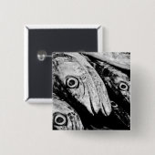 vier ogen vierkante button 5,1 cm (Voorkant /achterkant)