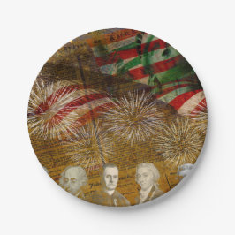 Vier Onafhankelijkheidsdag Papieren Bordje