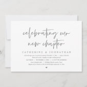 Vier ons nieuwe hoofdstuk, Elopement Brunch Kaart (Voorkant)