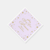 Vier ooit een prinses gouden prinses 4e verjaardag servet (Hoek)