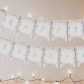 Vier ooit lief thema meisje 4e verjaardag banner