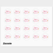 Vier ooit lieve party stickers (Vel)