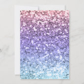 Vier ooit magisch | Eenhoorn Glitter 4e verjaardag Kaart (Achterkant)