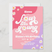 Vier op de vierde verjaardag van het feest Boho Da Kaart (Voorkant)