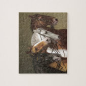 Vier paarden Art Puzzle Legpuzzel (Verticaal)