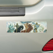 Vier paarden van Apocalyps van Vasnetsov (1887) Bumpersticker (Op auto)