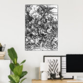 Vier paarden van de Apocalyps - Albrecht Durer - Poster (Thuiskantoor)
