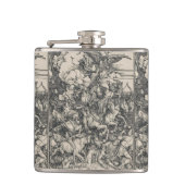 Vier paarden van de Apocalyps van Durer Heupfles (Voorkant)