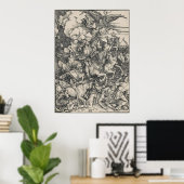 Vier paarden van de Apocalyps van Durer Poster (Thuiskantoor)