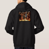 Vier paardenfokkerij hoodie (Achterkant)