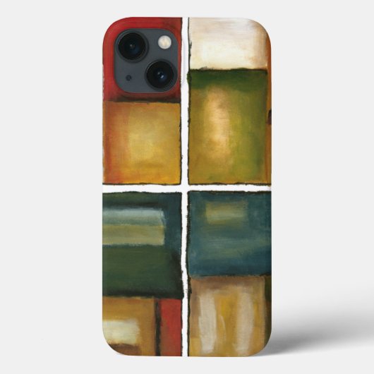 Vier panelverf van Jennifer Goldberger Case-Mate iPhone Case (Achterkant)