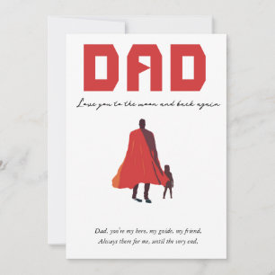 Vier papa in stijl kaart