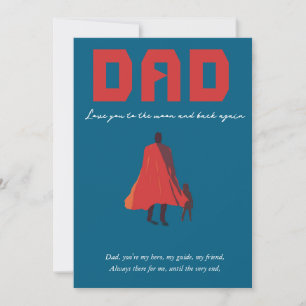 Vier papa in stijl kaart