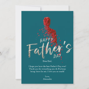 Vier papa in stijl kaart