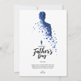 Vier papa in stijl kaart