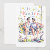 Vier Pasen met Queer Love Feestdagenkaart (Voorkant / Achterkant)