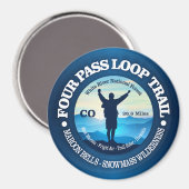 Vier Pass Loop (v) Magneet (Voorkant / Achterkant)