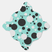 Vier Polka Dot Baby Bridal Sprinkle Party Bedankdoosjes (Ongevouwen)