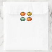 Vier Pompoen Stickers (Tas)