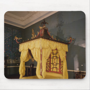 Vier Poster Bed, in de Chinese stijl, 1750's Muismat