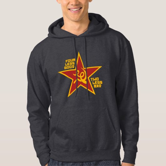 Vier poten goed hoodie (Voorkant)