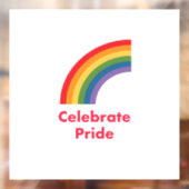 Vier Pride Gay LGBT Rainbow Raamsticker (Vel 2)