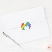 Vier Pride met Sammy Dog Stickers (Envelop)