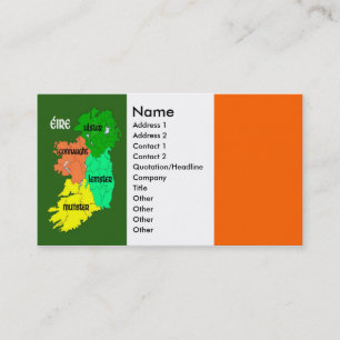 Vier provincies in Ierland Visitekaartje