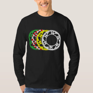 Vier ritten rijden door Frankrijk die fietsen T-shirt
