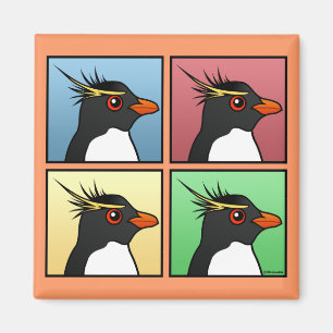 Vier Rockhopper-kleuren Magneet