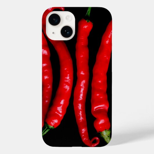 Vier Rode Chili iphcnm Case-Mate iPhone Case (Achterkant)