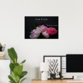 Vier roze pinda's bruiloft Poster (Thuiskantoor)