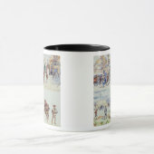 Vier scènes uit de Boer-oorlog, uit een schetsboek Mok (Midden)