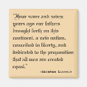 Vier Score en zeven jaar geleden Magneet (Voorkant)