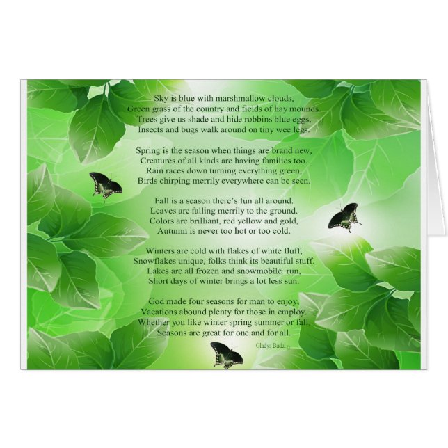 Vier seizoenen (Voorkant Horizontaal)