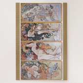 Vier Seizoenen, Alphonse Mucha Legpuzzel (Verticaal)