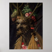 Vier seizoenen - Giuseppe Arcimboldo Fine Art Post