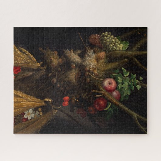 Vier seizoenen in één hoofd van Giuseppe Arcimbold Legpuzzel (Horizontaal)