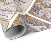 Vier seizoenen, Mucha Cadeaupapier (Rol Hoek)