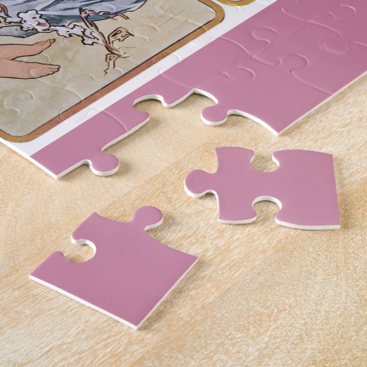 Vier seizoenen, Mucha Legpuzzel (Zijkant)