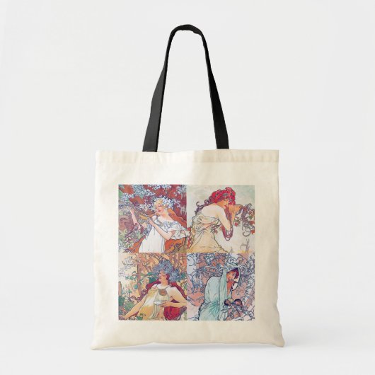 Vier seizoenen, Mucha Tote Bag (Voorkant)